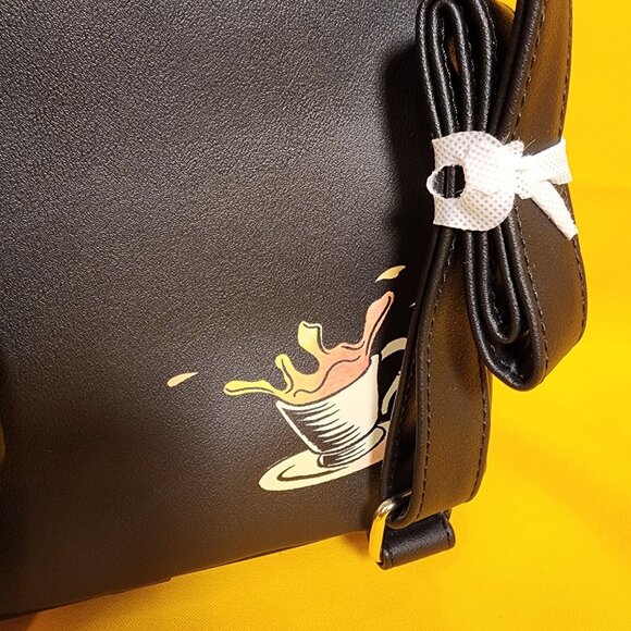 Loungefly Disney Alice In Wonderland Cameo Mini Backpack Glow In Dark Black NEW - Picture 7 of 12